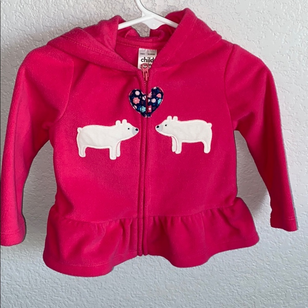 Fleece zip up hoodie